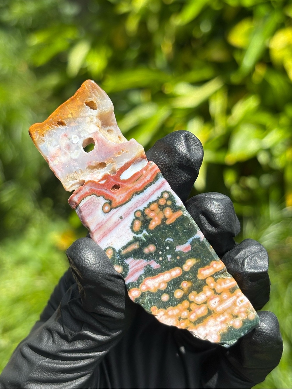Ocean Jasper Crystal Slab - Orbicular Jasper - Polished Sea Jasper